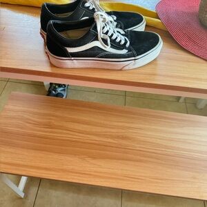 Classic Black and White Low-Top Sneakers (Vans)